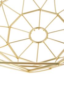 Cesto Diamond Cut, Metallo, Dorato, Ø 30 x Alt. 15 cm