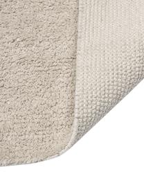 Katoenen loper Daya met franjes, handgetuft, Beige, B 80 x L 300 cm
