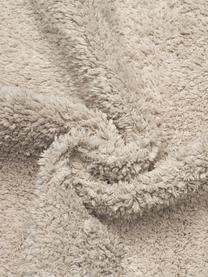 Katoenen loper Daya met franjes, handgetuft, Beige, B 80 x L 300 cm