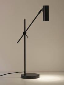 Lampe de bureau Cassandra, Noir, mat, prof. 47 x haut. 55 cm