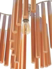 Dizajnová stropná lampa Coralie, Bledoružová, oranžová, Ø 12 x V 45 cm