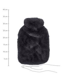Bolsa de agua caliente de piel sintética Mette, Funda: 100% poliéster, Gris oscuro, An 20 x L 32 cm