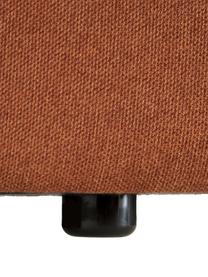 Modulares Sofa Lennon (3-Sitzer), Bezug: Polyester Der hochwertige, Gestell: Massives Kiefernholz, FSC, Füße: Kunststoff, Webstoff Terrakotta, B 238 x T 119 cm