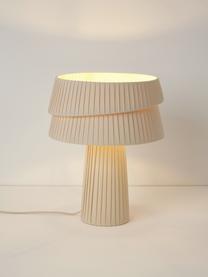 Lampa stołowa Nyla, Beżowy, Ø 35 x W 44 cm