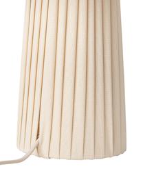 Tischlampe Nyla mit asymmetrischem Lampenschirm, Beige, Ø 35 x H 44 cm