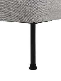Sofa narożna z metalowymi nogami Cucita (3-osobowa), Tapicerka: tkanina (100% poliester) , Stelaż: lite drewno sosnowe z cer, Nogi: metal lakierowany Ten pro, Jasnoszara tkanina, S 262 x G 163 cm, lewostronna