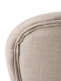Gestoffeerde stoelen Batilda in beige, 2 stuks, Bekleding: 100% polyester, Poten: rubberhout, gecoat, Geweven stof beige, zwart, B 47 x D 53 cm