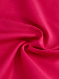 Taies d'oreiller design en satin de coton Weyda, 2 pièces, Blanc, rose vif, larg. 50 x long. 70 cm