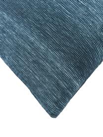 Poťah na vankúš so štruktúrovaným povrchom Aline, 100 % polyester, Modrá, Š 45 x D 45 cm