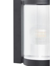 Outdoor wandlamp Coupar, Diffuser: kunststof, Zwart, Ø 13 x H 25 cm