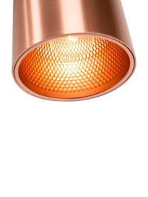 Lámpara de techo pequeña con nido de abeja Marvel, Pantalla: metal, cobre, Anclaje: metal recubierto, Cable: cubierto en tela, Bronce, Ø 15 x Al 24 cm