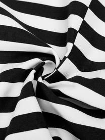 Kissenhülle Ivo in Schwarz/Weiß mit grafischem Muster, 100% Baumwolle, Weiß,Schwarz, 45 x 45 cm