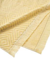 Serviette de toilette en coton Jacqui, tailles variées, Jaune clair, Serviettes de toilette, larg. 50 x long. 100 cm, 2 pièces