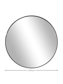 Okrúhle zrkadlo Lacie, Odtiene striebornej, Ø 55 cm