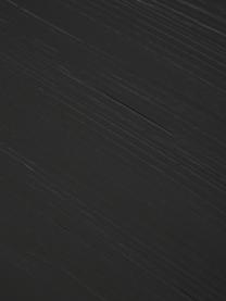 Consolle con elementi dorati Jana, Mensola: pannello di fibre a media, Gambe: metallo verniciato, Nero, dorato, Larg. 120 x Prof. 40 cm