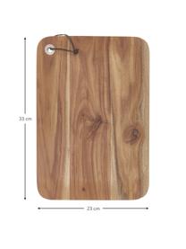 Prkénko z akáciového dřeva Acacia, Akáciové dřevo, Akáciové dřevo, D 33 cm, Š 23 cm