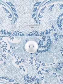 Baumwollsatin-Kopfkissenbezüge Grantham mit Paisley-Muster, 2 Stück, Webart: Satin Fadendichte 200 TC,, Blau, B 40 x L 80 cm