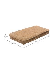 Poduszka podłogowa z juty Ural, Beżowy, S 60 x D 120 cm