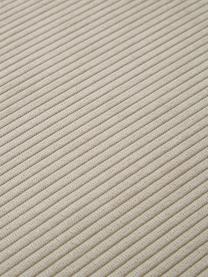 Chauffeuse pour canapé modulable en velours côtelé Lennon, Velours côtelé beige, larg. 89 x prof. 119 cm