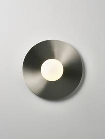 Wand- en plafondlamp Starling, Lampenkap: opaalglas, Zilverkleurig, wit, Ø 33 x D 14 cm