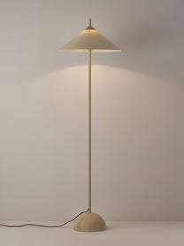 Stojací lampa s mramorovou podstavou Vica, Béžová, Ø 50 cm, V 160 cm