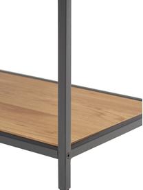 Vysoký regál z dreva a kovu Seaford, Divoký dub, Š 77 x V 185 cm