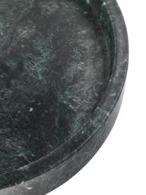 Rundes Deko-Marmor-Tablett Venice, Marmor, Grün, marmoriert, Ø 25 cm