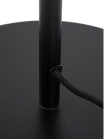 Lampa podłogowa ze szkła Casey, Czarny, transparentny, Ø 37 x W 170 cm