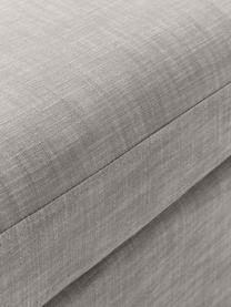 Poggiapiedi da divano Russell, Rivestimento: 100% cotone Con 50.000 ci, Struttura: legno di pino massiccio c, Piedini: plastica, Tessuto grigio, Larg. 103 x Alt. 43 cm