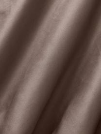 Hoeslaken Comfort, katoensatijn, Weeftechniek: satijn Draaddichtheid 250, Bruin, B 90 x L 200 cm, H 25 cm
