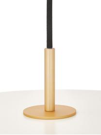 Design LED-Pendelleuchte Asteria, Lampenschirm: Aluminium, lackiert, Dekor: Stahl, lackiert, Perlweiß, Goldfarben, Ø 31 x H 14 cm