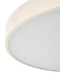 Design LED-Pendelleuchte Asteria, Lampenschirm: Aluminium, lackiert, Dekor: Stahl, lackiert, Perlweiß, Goldfarben, Ø 31 x H 14 cm