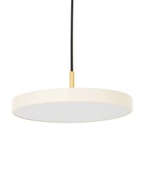 Design LED hanglamp Asteria, Lampenkap: gelakt aluminium, Parelwit, goudkleurig, Ø 31  x H 14 cm