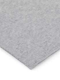 Fein gestrickte Cashmere-Decke Viviana in Hellgrau, 70% Cashmere, 30% Wolle, Hellgrau, B 130 x L 170 cm