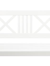 Banco de madera de teca para exterior Rosenborg, Madera de teca lijada, Blanco, An 150 x Al 89 cm