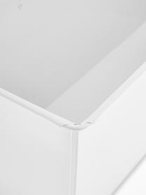 Portavaso da balcone in metallo Larissa, Metallo rivestito, Bianco, Larg. 40 x Alt. 28 cm