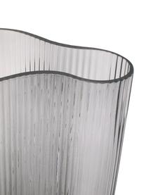 Vaso di design in vetro trasparente Allure, Vetro colorato, Trasparente, Larg. 10 x Alt. 27 cm