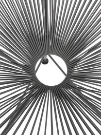Poltroncina in materiale sintetico intrecciato grigio scuro Bahia, Seduta: plastica, Struttura: metallo verniciato a polv, Grigio, Larg. 81 x Prof. 73 cm
