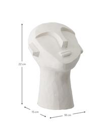 Dekorace Man, Malovaný beton, Bílá, Š 18 cm, V 22 cm