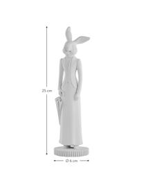 Handgefertigtes Deko-Objekt Semina, Polyresin, Weiß, Ø 6 x H 25 cm