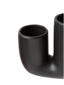 Set de jarrones artesanales de gres Filicio, 2 uds., Gres, Negro, Set de diferentes tamaños