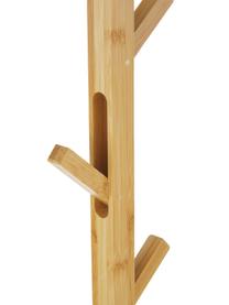 Perchero de pie Esteban, 6 ganchos, Bambú, metal, Marrón, blanco, Al 176 x An 26 cm