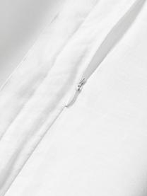 Fadera arredo in lino con cucitura rialzata Jaylin, 100% lino, Bianco, Larg. 45 x Lung. 45 cm