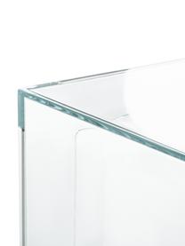 Mesa de centro para exterior de diseño Invisible, Vidrio acrílico, Transparente, An 120 x Al 40 cm