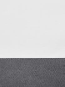 Pościel z perkalu z lamówką Joanna, Biały, szary, 200 x 200 cm + 2 poduszki 80 x 80 cm