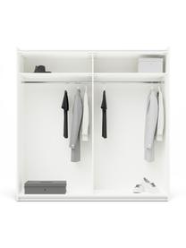 Modulaire schuifdeurkast Simone, 200 cm breed, diverse varianten, Hout, beige, Basis interieur, B 200 x H 200 cm