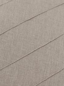 Funda de cojín de lino texturizada Malia, 51% lino, 49% algodón, Beige, An 45 x L 45 cm