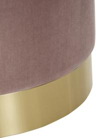 Tabouret velours Orchid, Revêtement : rose Socle : couleur dorée, Ø 38 x haut. 38 cm