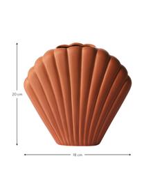 Jarrón Shell, Gres, Marrón, An 18 x Al 20 cm