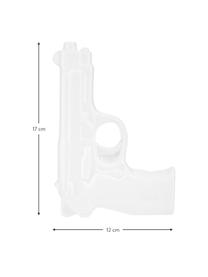 Wazon z porcelany Gun, Porcelana glazurowana, Biały, S 12 x W 17 cm